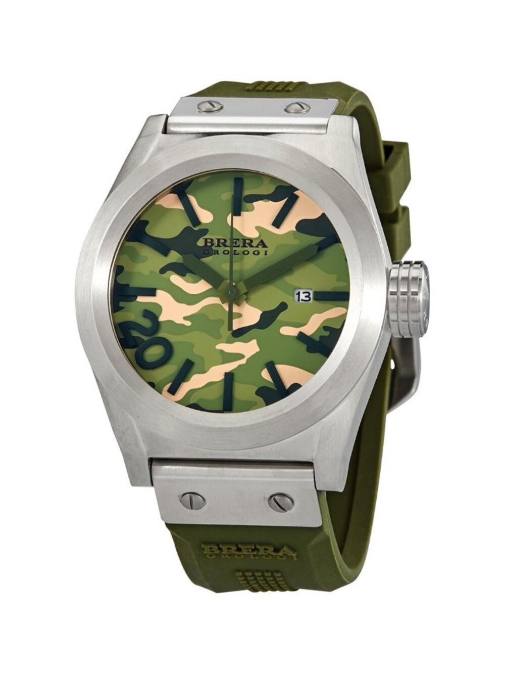 NWT Brera Orologi Eterno Solotempo Quartz Green Dial Men's Watch